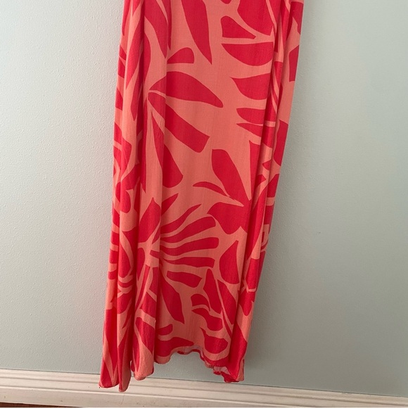 TRIBAL Tropical Print Maxi Dress pink size LP - Picture 10 of 12